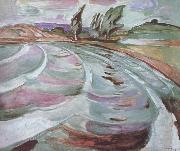 Edvard Munch Landscape oil painting